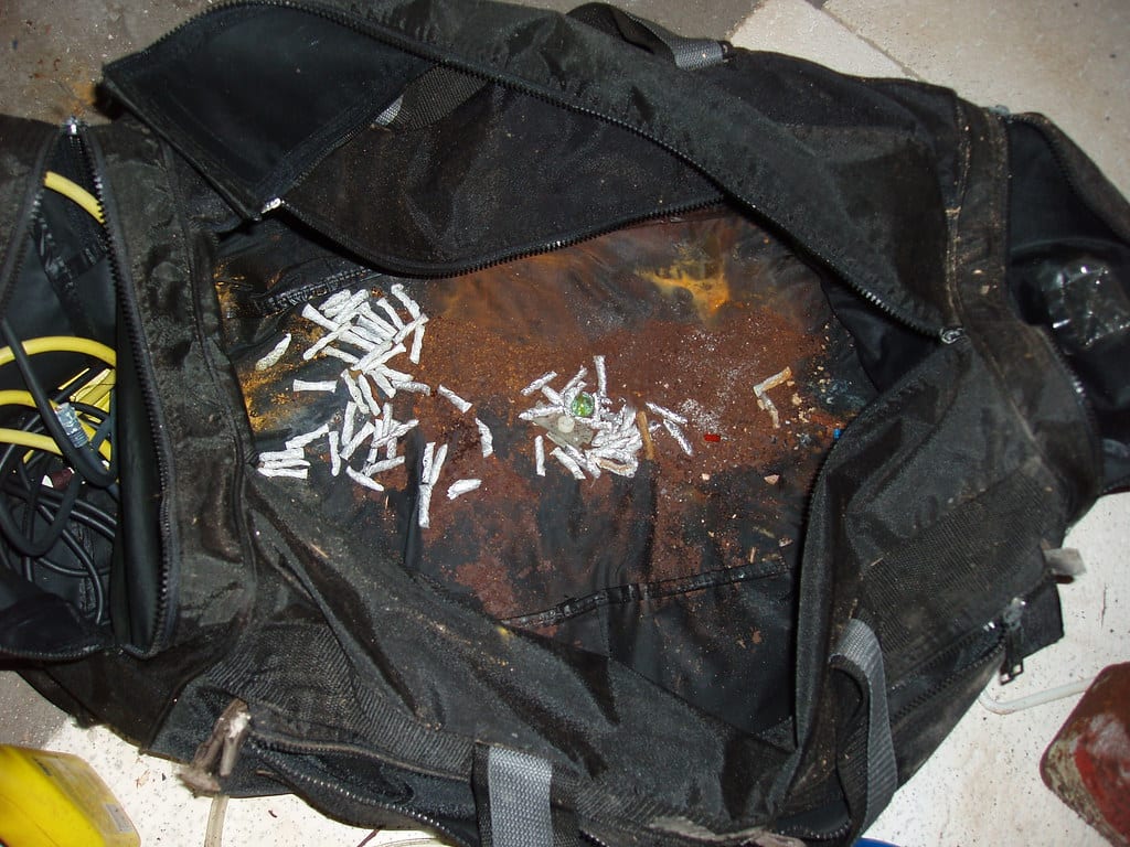 Meth lab decontamination specialists at a residential property